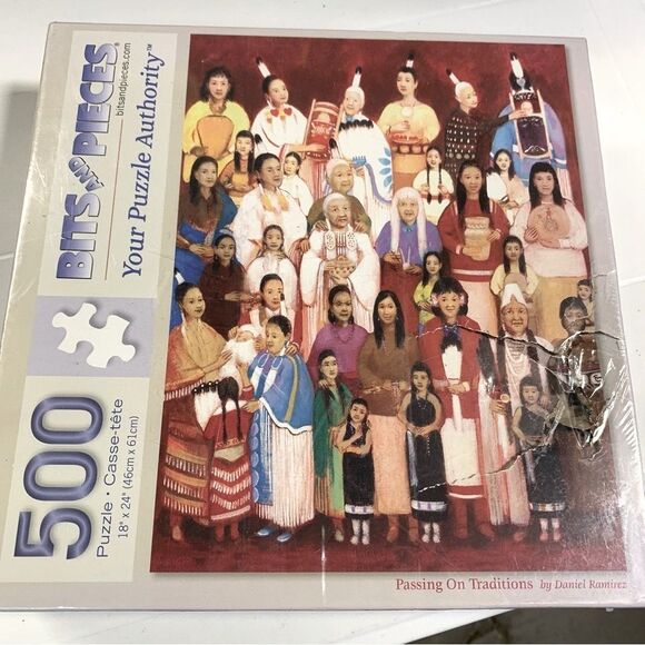 Native American PuzzleBits and Pieces 500-Piece Colorful Traditions sealed - Picture 5 of 5